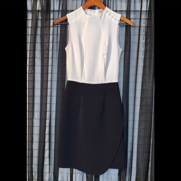 Black and white H&M color block dress - Picture 1 of 7